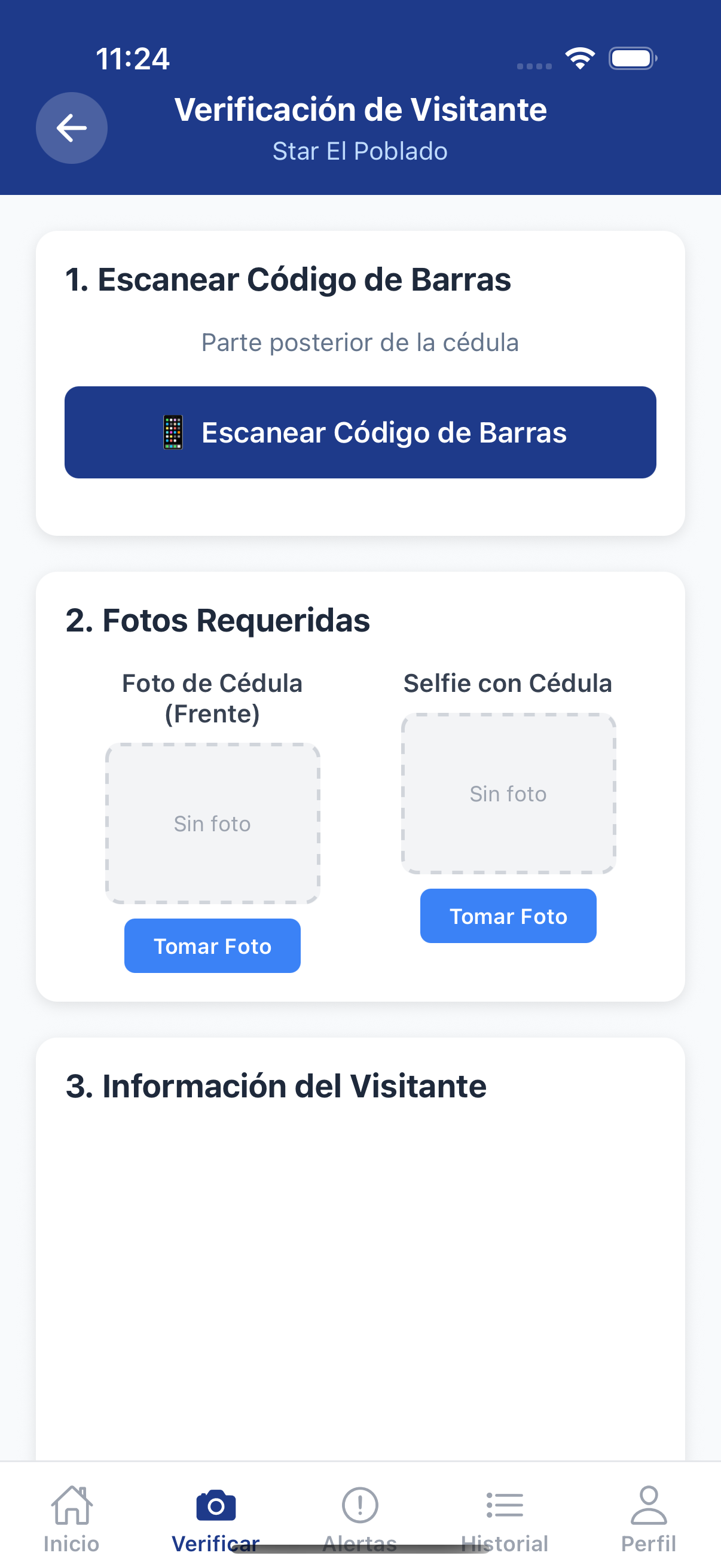 Nueva verificación